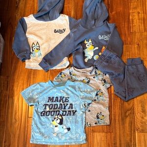 Bluey toddler Shirt and Hoodie Set in 3T